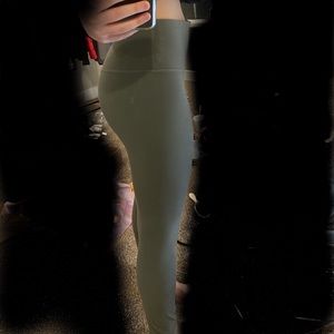 greyish green lulu align leggings